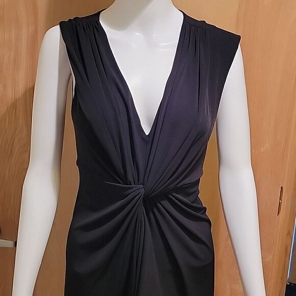 Catherine Malandrino black  bodycon dress w twist - Picture 2 of 13